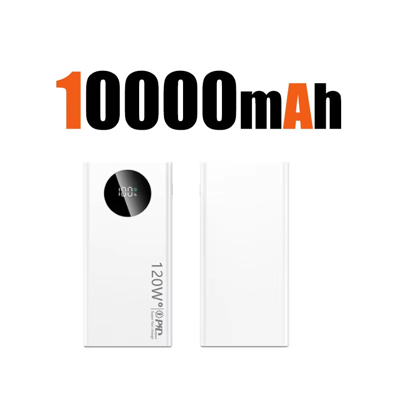 Unleash Power Anywhere: 120W 50000mAh High Capacity Power Bank for Fast Charging Your Devices - Perfect for iPhone, Samsung, and Huawei!