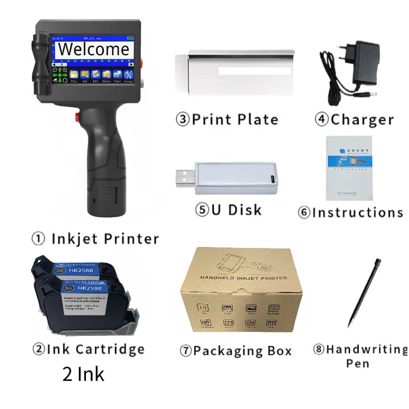 Haike K612 Portable Handheld Inkjet Printer - Your Ultimate Solution for Quick and Versatile Label Printing