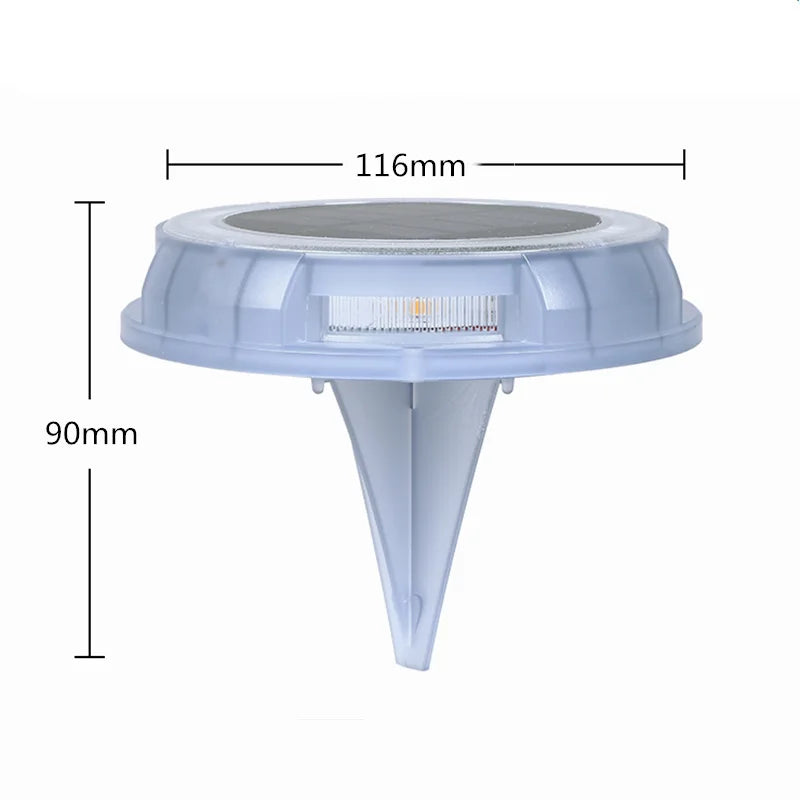 Transform Your Outdoor Space with LED Solar Lawn Lights - Waterproof, Self-Charging Garden Illumination in Warm White and White