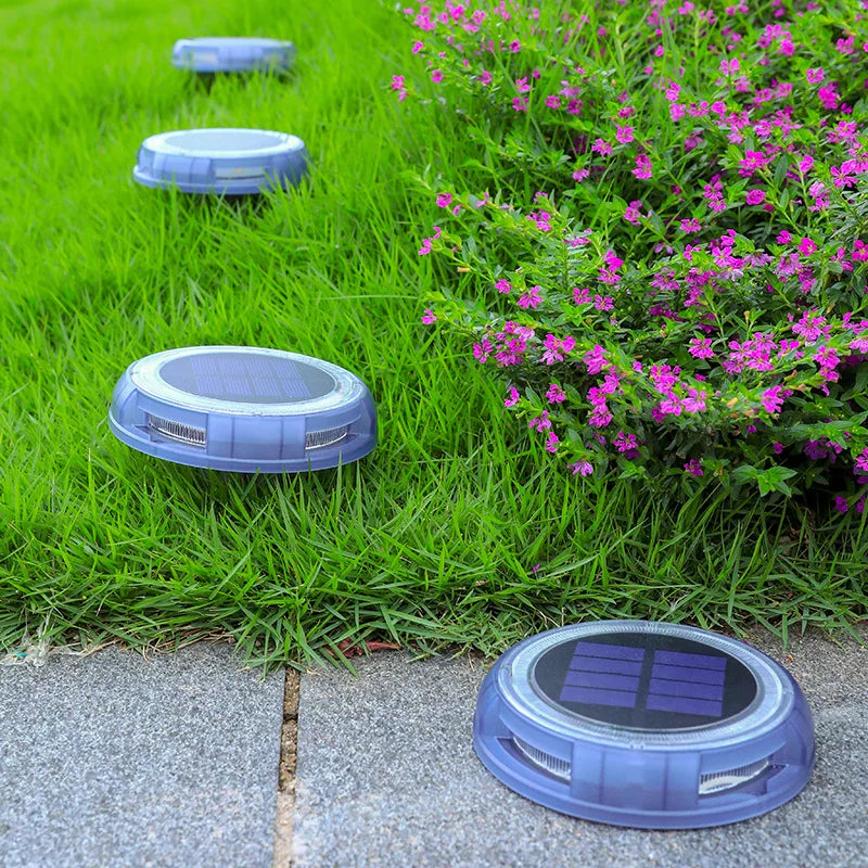 Transform Your Outdoor Space with LED Solar Lawn Lights - Waterproof, Self-Charging Garden Illumination in Warm White and White