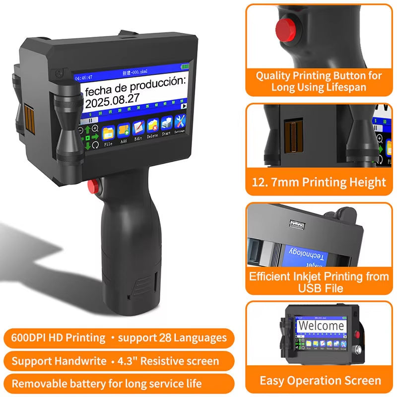 Haike K612 Portable Handheld Inkjet Printer - Your Ultimate Solution for Quick and Versatile Label Printing