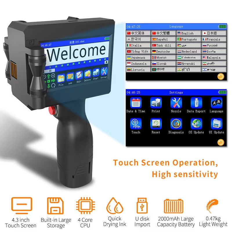 Haike K612 Portable Handheld Inkjet Printer - Your Ultimate Solution for Quick and Versatile Label Printing
