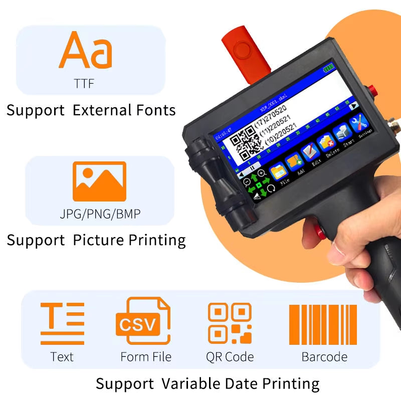 Haike K612 Portable Handheld Inkjet Printer - Your Ultimate Solution for Quick and Versatile Label Printing