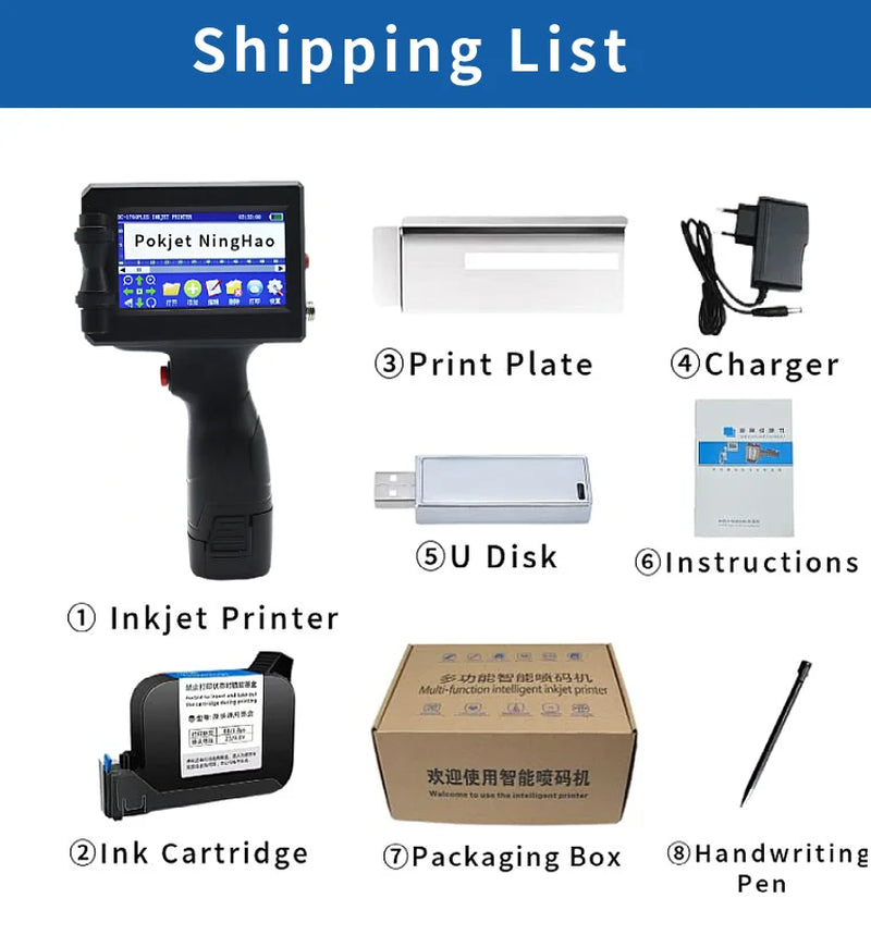 Haike K612 Portable Handheld Inkjet Printer - Your Ultimate Solution for Quick and Versatile Label Printing