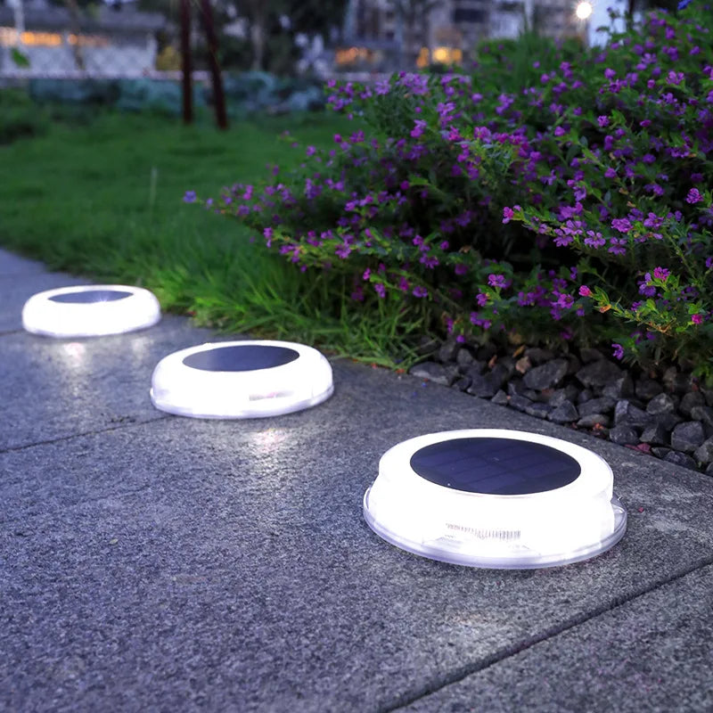 Transform Your Outdoor Space with LED Solar Lawn Lights - Waterproof, Self-Charging Garden Illumination in Warm White and White