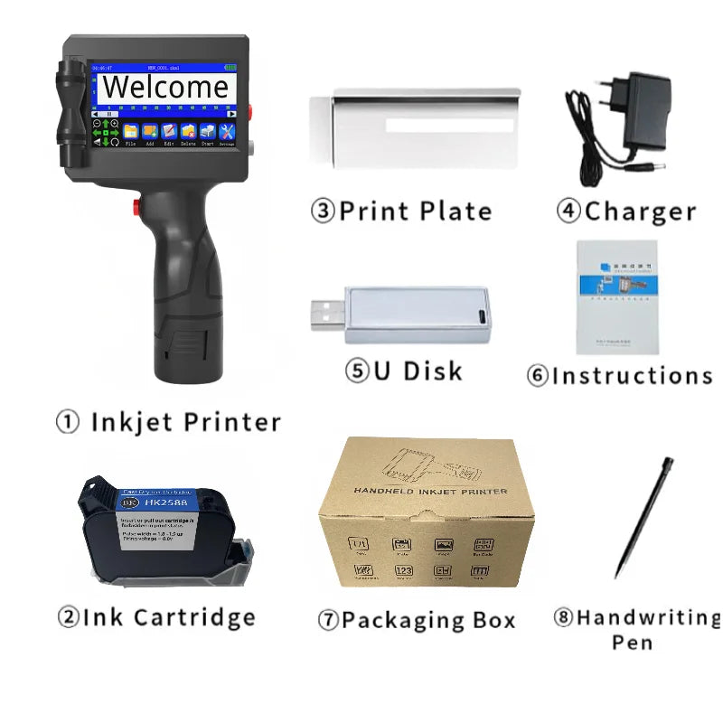 Haike K612 Portable Handheld Inkjet Printer - Your Ultimate Solution for Quick and Versatile Label Printing