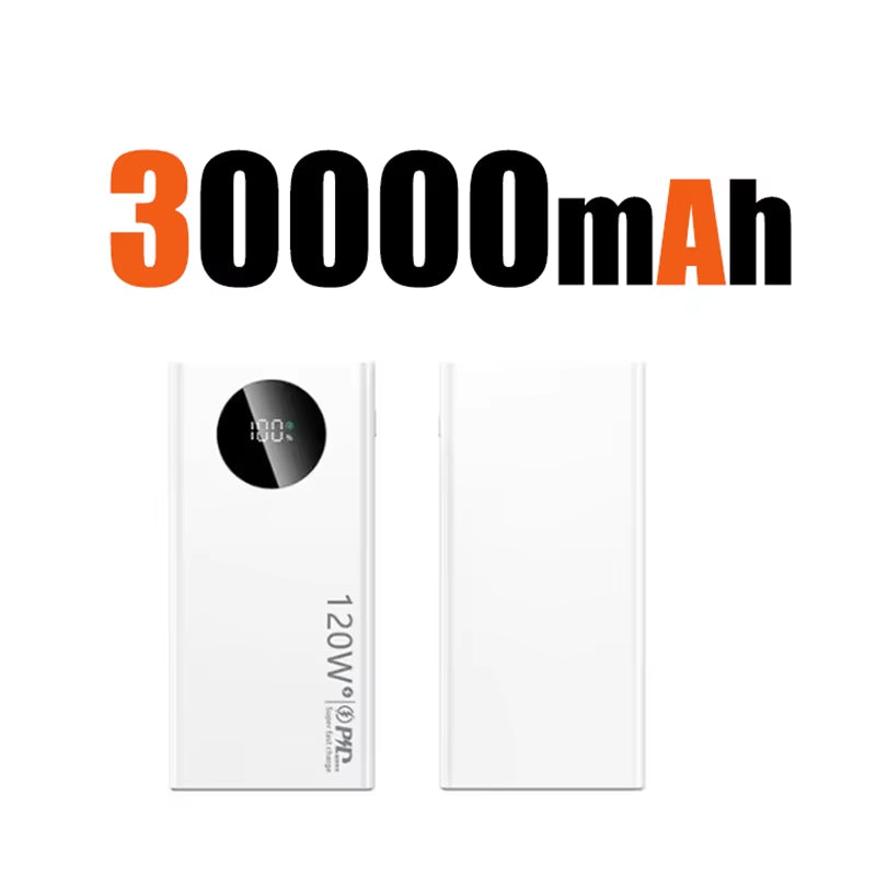 Unleash Power Anywhere: 120W 50000mAh High Capacity Power Bank for Fast Charging Your Devices - Perfect for iPhone, Samsung, and Huawei!