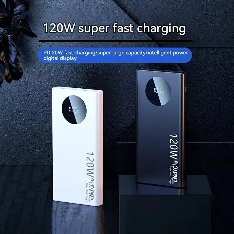 Unleash Power Anywhere: 120W 50000mAh High Capacity Power Bank for Fast Charging Your Devices - Perfect for iPhone, Samsung, and Huawei!